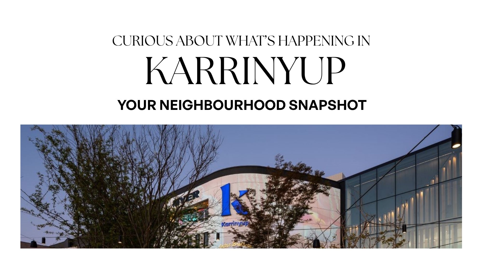 Want to know what’s really happening in the Karrinyup property market? We’ve pulled together everything you need to know in one easy-to-read report. Whether you’re thinking of selling, investing, or just keeping an eye on the market, this free local update gives you the full picture. Enter your details to unlock the report – it appears instantly after submission.  Download a copy of the report  Report Prepared By Your Area Specialist Shirley Heslip – Property Partner 0437 515 011 | shirley@nobleavenue.com.au With unmatched results, consistent recognition across all major real estate platforms, and a strong track record of trust and client service, Shirley continues to lead the way in Karrinyup. Your property report has been curated using local sales data, expert analysis, and on-the-ground insight, so you’re not just getting statistics, you’re getting the knowledge of one of WA’s top-performing agents. What You’ll Get Inside: Median house price for Karrinyup Recent sales results (with street-level insights) 12-month growth trends and buyer demand Expert commentary on what it means for your home Why This Report Matters Karrinyup is one of Perth’s most in-demand northern suburbs and competition is high, especially for well-presented homes. Our property report will help you understand where your home sits in today’s market, what buyers are paying right now, and what’s driving demand locally. If you’re in Karrinyup, this is made for you. Get the updated value of your home here: 