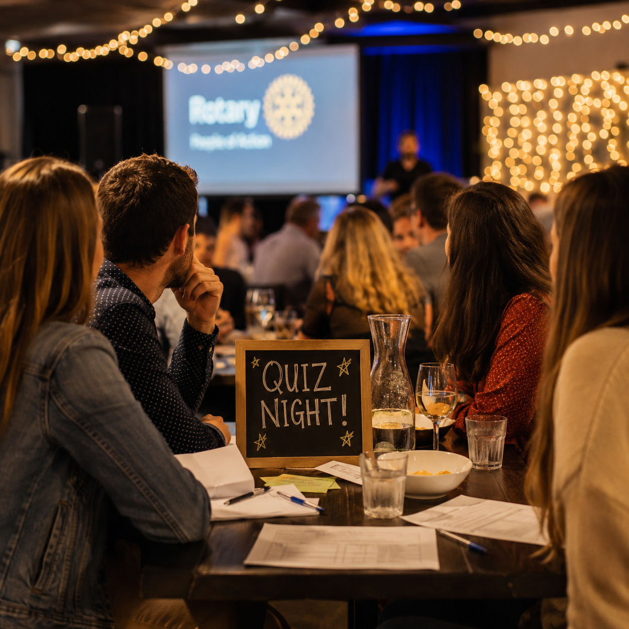 Warm Rotary Quiz Night Gathering