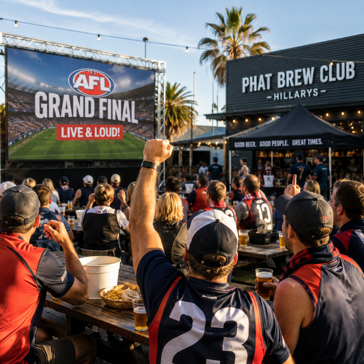 AFL Grand Final Beer Garden Celebration