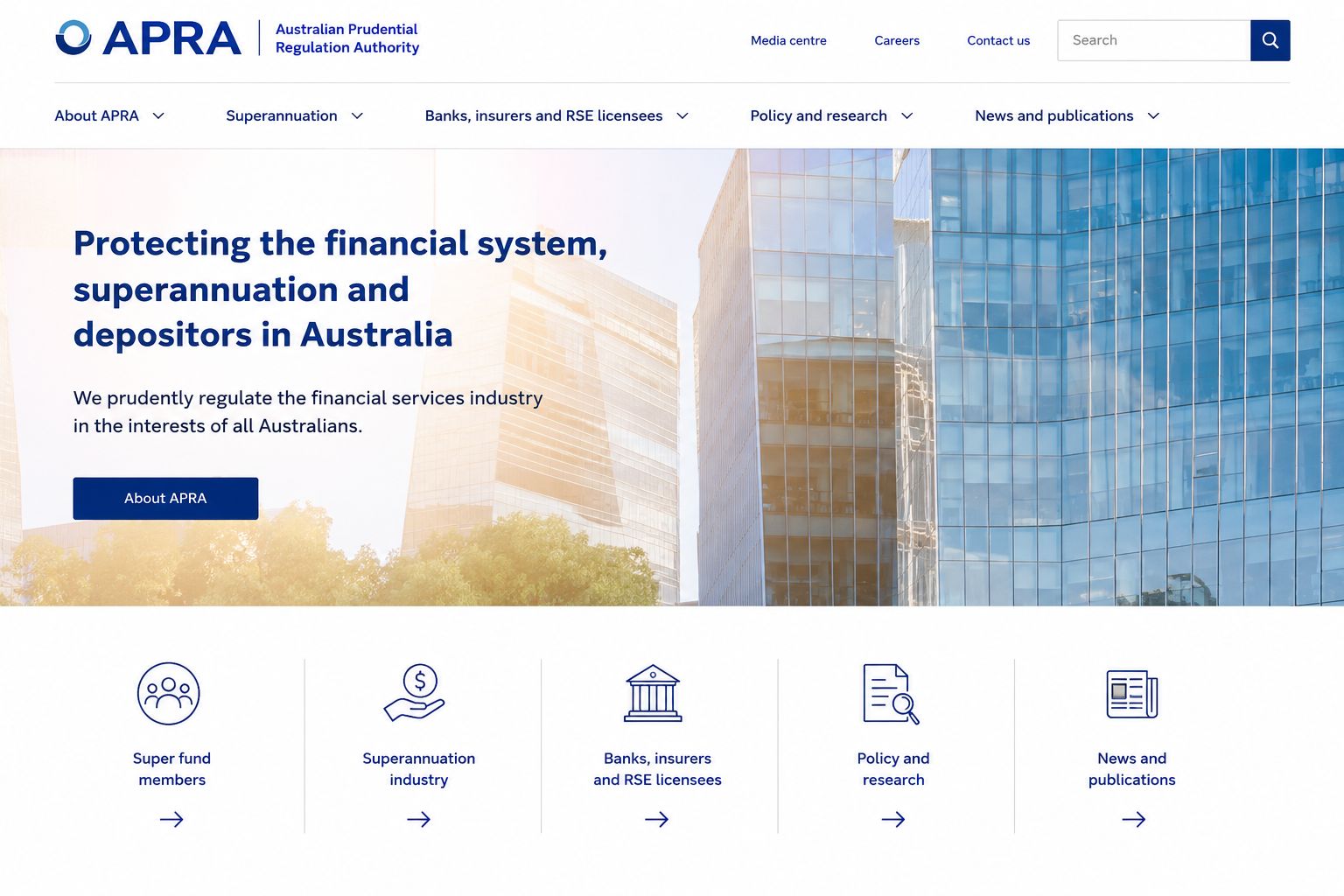 Full width project banner image