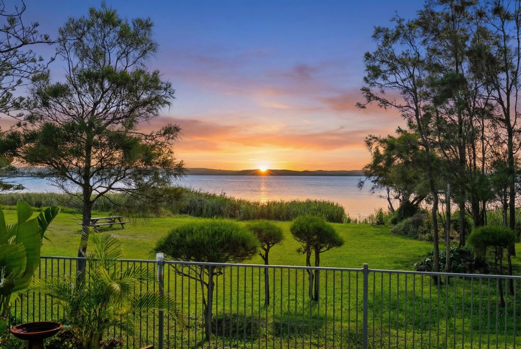 Sunset over Tuggerah Lake at The Entrance North NSW
