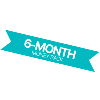6-month money back guarantee