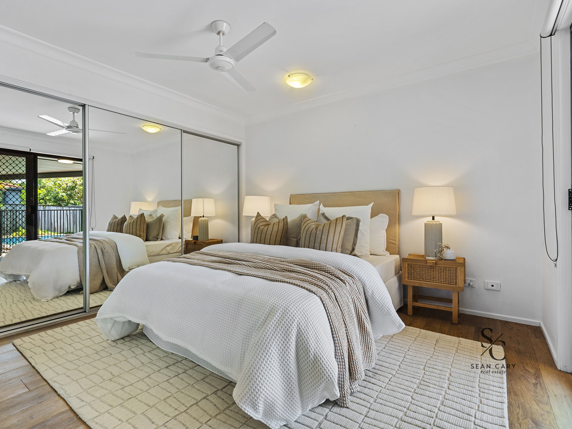 Styled bedroom at 9 Sands Avenue, Noosaville