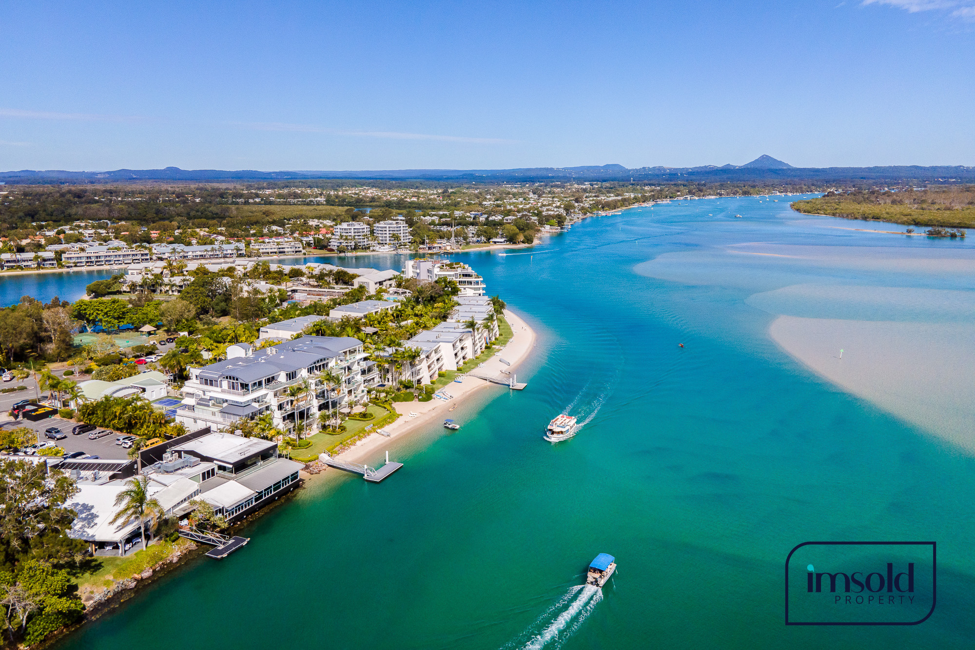 Noosa river and property aerial view 2026