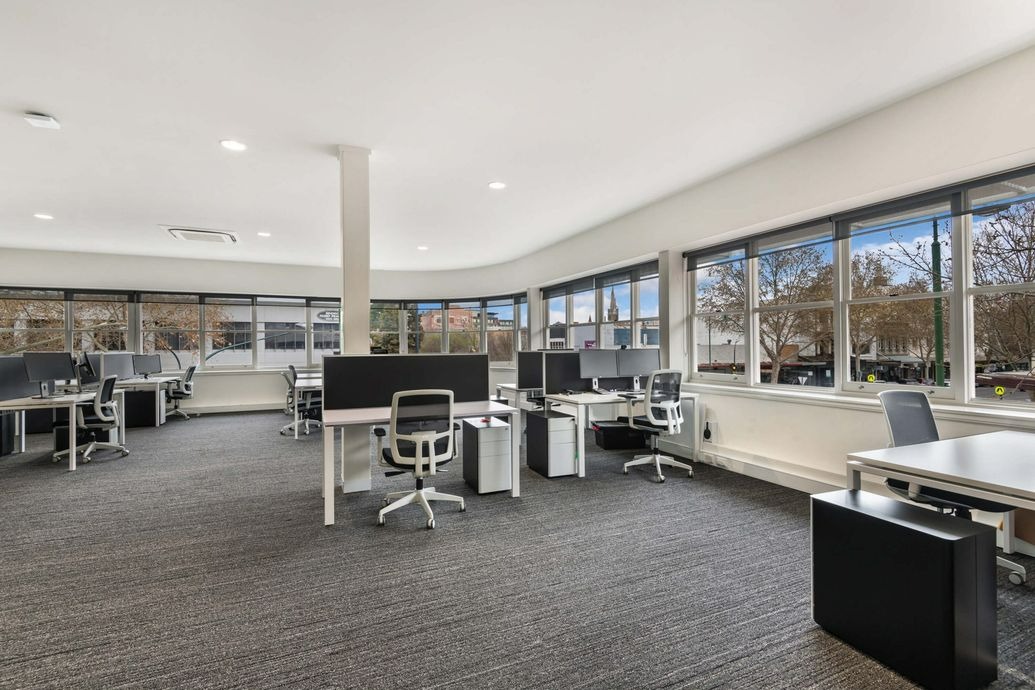 Open desk area